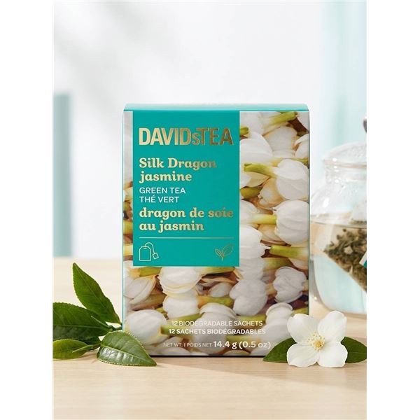 Lot of 5 DAVIDsTEA Green Tea Silk Dragon