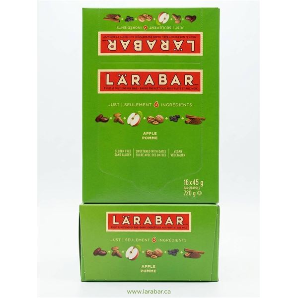 Lot of 2 - LÃ„RABAR Apple Snack Bars 16-Pack