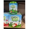Image 4 : GoGo squeeZ Fruit Sauce 4-Pack Assortment Boxes. 5 boxes of strawberry and 5 boxes of apple