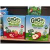 Image 5 : GoGo squeeZ Fruit Sauce 4-Pack Assortment Boxes. 5 boxes of strawberry and 5 boxes of apple