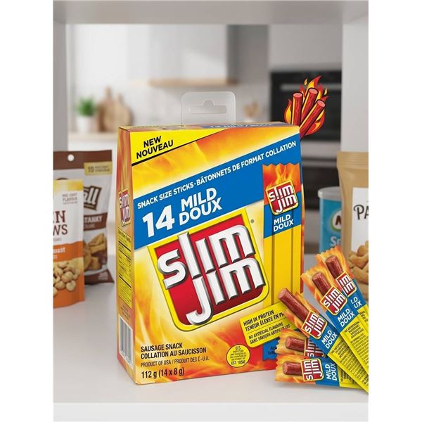 Slim Jim Mild Snack Size Sticks 7 x 112g