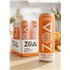 Image 1 : Zoa Wild Orange Energy Drink 12 Pack x 355ml