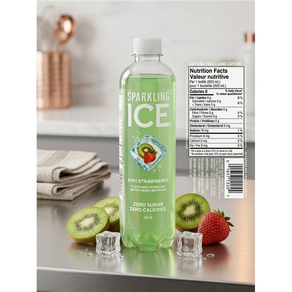Sparkling Ice Kiwi Strawberry 12-Pack, 503ml