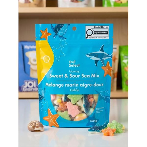 Shell Select Sweet & Sour Sea Mix Gummies 12 x 150