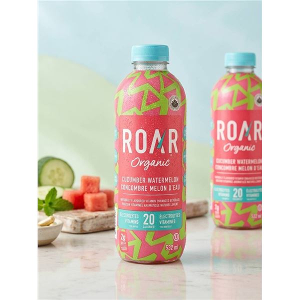 ROAR Organic Cucumber Watermelon Drink 12 x 532ml