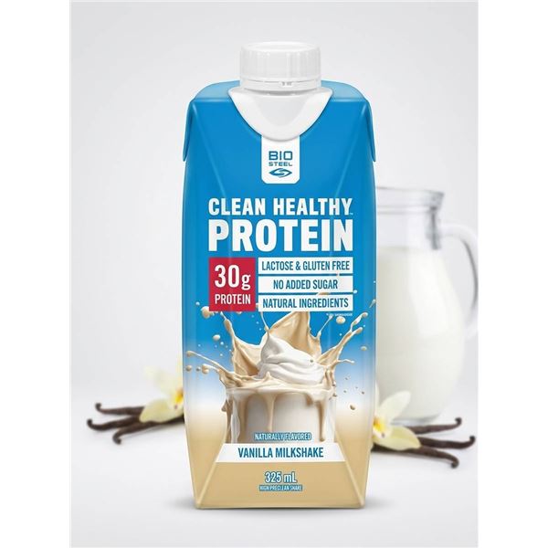 BioSteel Vanilla Milkshake Protein 18 Pack x 325ml