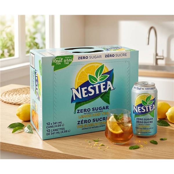 Nestea Zero Sugar Lemon Iced Tea 12-Pack x 341ml