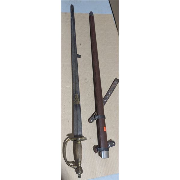 18th Century The Royal Scots Regiment Spadroon Infantry Officer's Sword