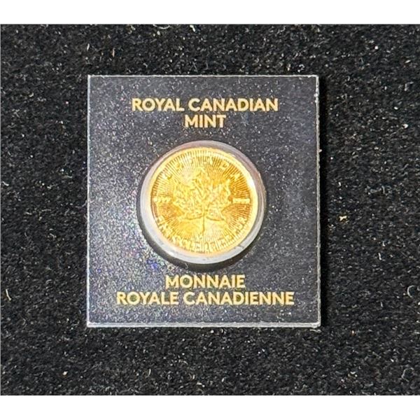 Royal Canadian Mint 1g 9999 Fine Gold Coin