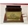 Image 2 : Embossed Brass Letter Holder