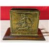 Image 4 : Embossed Brass Letter Holder