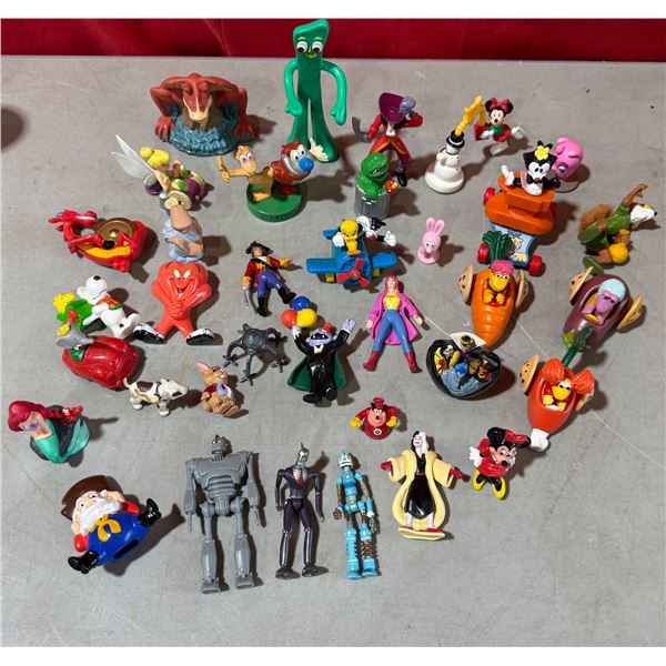 Lot of Assorted Character Figures w/ Disney, Muppets, & More