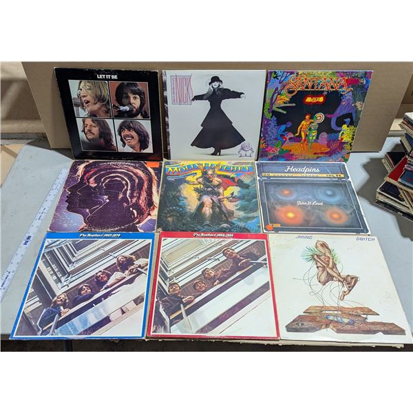 Lot of Assorted Vinyl Records w/ The Beatles, Stevie Nicks, & More