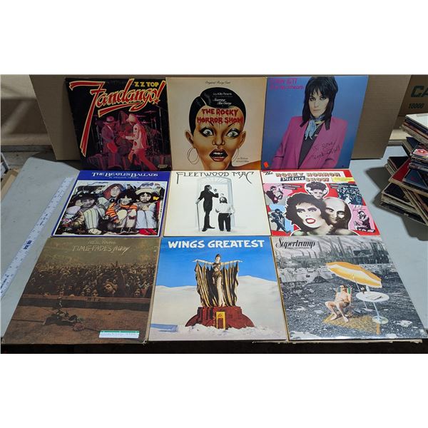 Lot of Assorted Vinyl Records w/ ZZ Top, Neil Young, & More