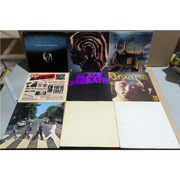 Lot of Assorted Vinyl Records w/ Black Sabbath, The Doors, & More