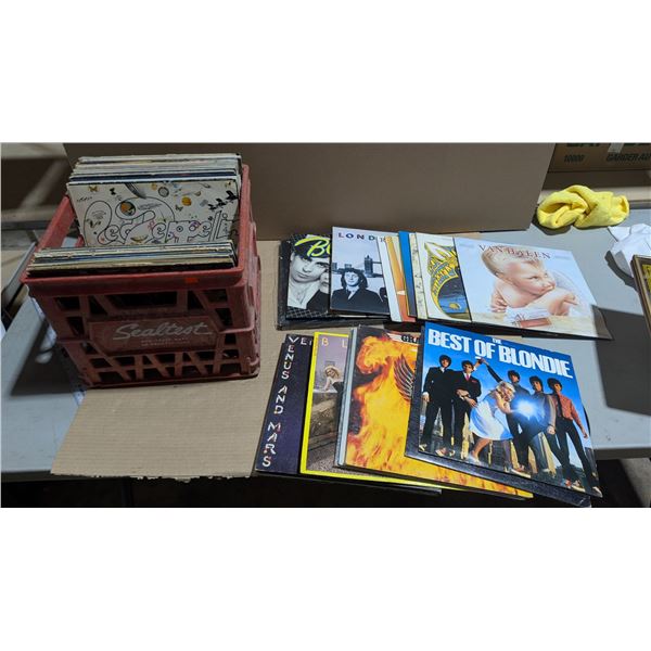 Lot of Assorted Vinyl Records w/ Van Halen, Led Zeppelin, & More