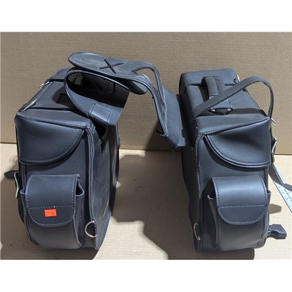 Leather Motorcycle Saddle Bags