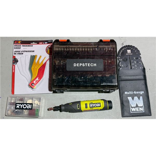 Ryobi Rotary Tool, Multi-Gauge, Brake Thickness Gauge, & More