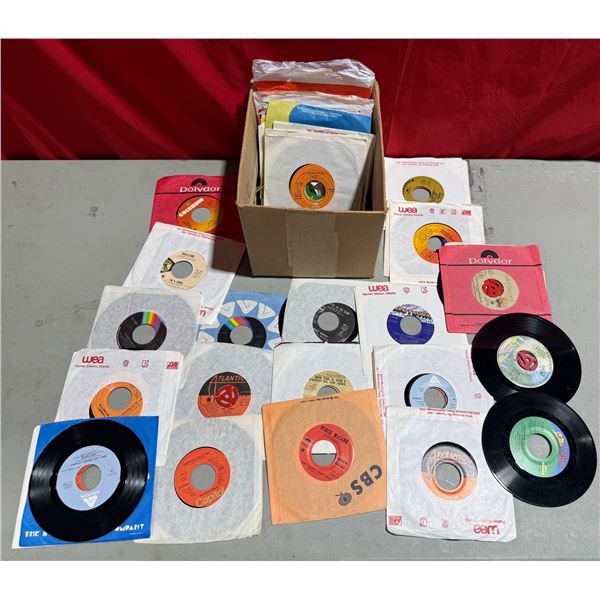 Lot of Assorted 45 RPM Vinyl Records