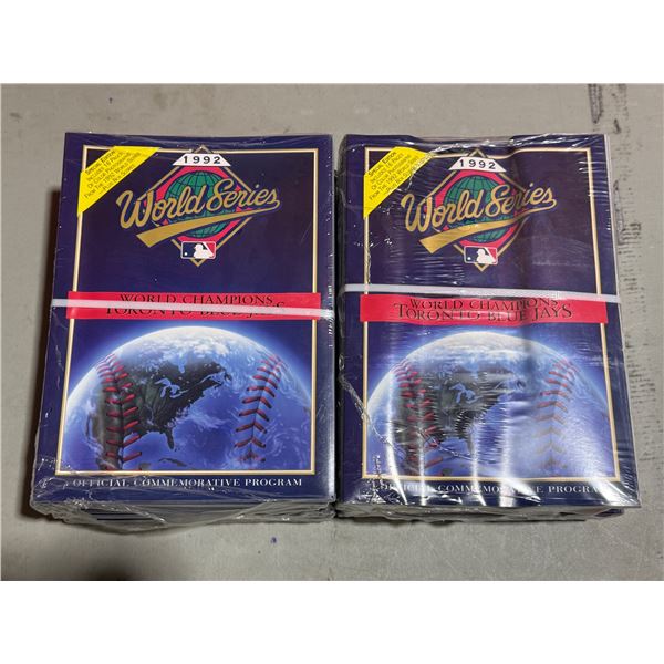 Lot of 1992 World Series World Champions Toronto Blue Jays Commemorative Programs
