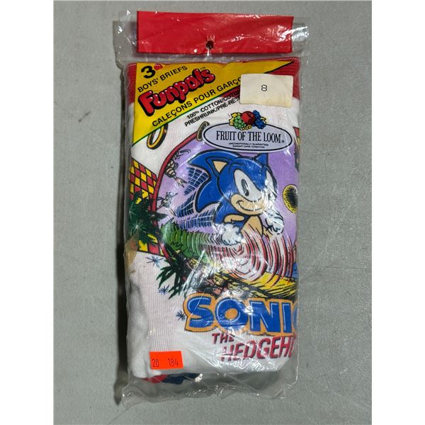 New Fruit of The Loom Funpals Sonic The Hedgehog Boys' Briefs