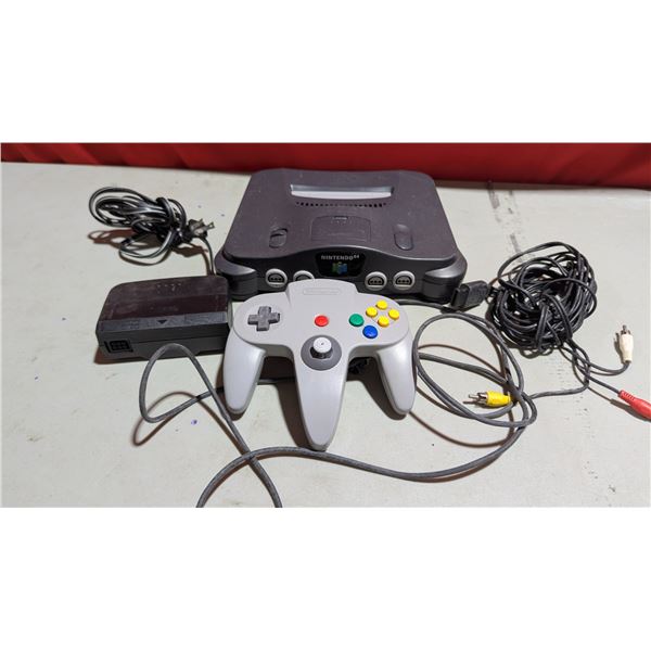 Nintendo 64 Video Game Console With Controller
