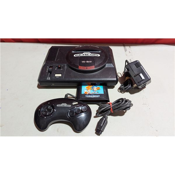 Sega Genesis Video Game Console With Sonic Game & Controller