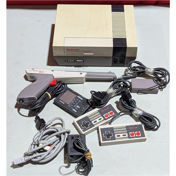 Super Nintendo Video Game Console With Controllers