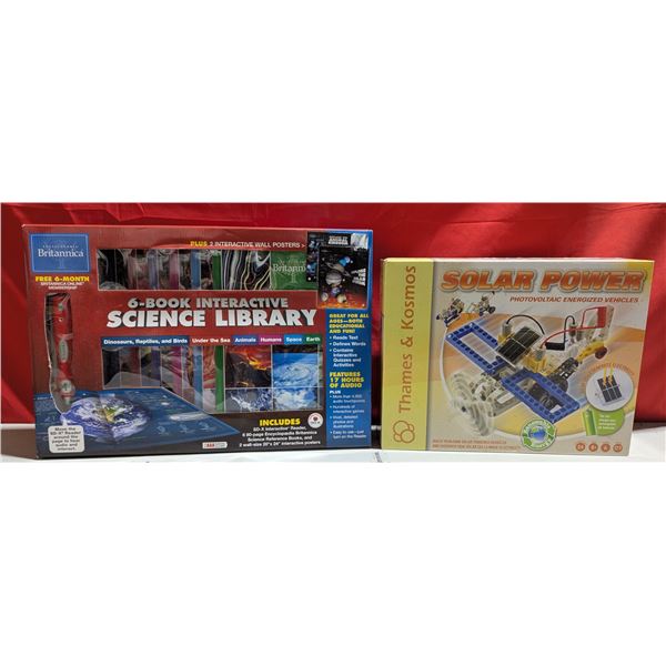 2 New Items: 6-Book Interactive Science Library & Solar Power Vehicle