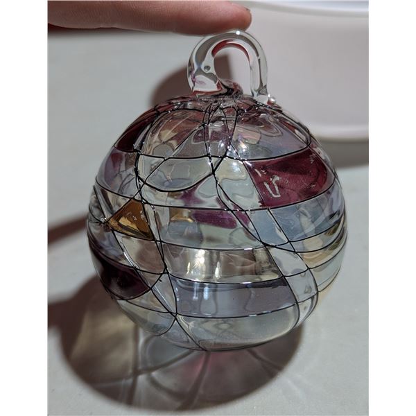 Hand Blown Art Glass Ornament