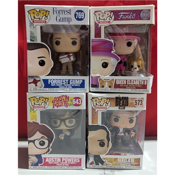 4 Funko Pops