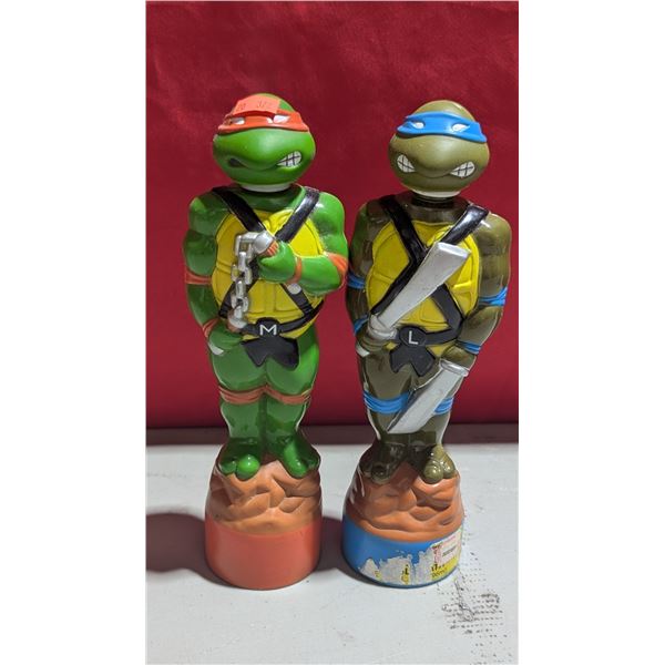 2 VTG TMNT Soap Bottles