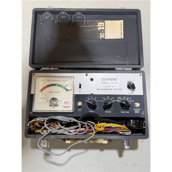 Lafayette Radio Model TE-19 CRT Rejuvenator Tester