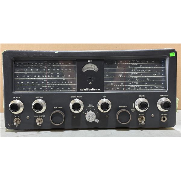 The Hallicrafters SX-71 Receiver