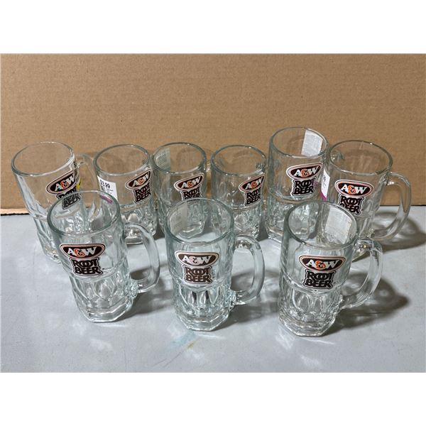 Lot of A&W Root Beer Mugs