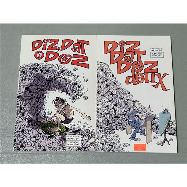 2 Diz, Dat, n Doz Rodolphe Guenoden Sketch & Fan Art Books (1 is Signed & Numbered 486/500)