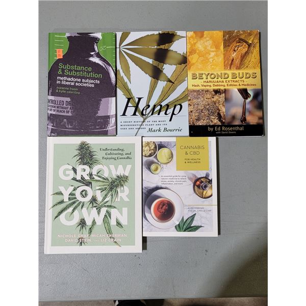 Lot of Assorted Cannabis-Themed Books
