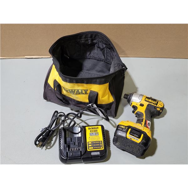 Dewalt Impact Driver, Charger, & Tool Bag
