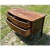 Image 3 : ANTIQUE TIGER OAK WASHSTAND WITH UNIQUE ACANTHUS LEAF CARVED FOOT