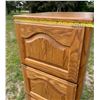 Image 11 : SOLID OAK WOOD FOUR-DRAWER FILING CABINET