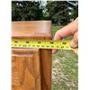 Image 12 : SOLID OAK WOOD FOUR-DRAWER FILING CABINET