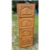 Image 2 : SOLID OAK WOOD FOUR-DRAWER FILING CABINET