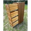 Image 7 : SOLID OAK WOOD FOUR-DRAWER FILING CABINET
