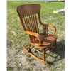 Image 4 : VINTAGE OAK ROCKING CHAIR
