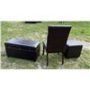 Image 8 : BAXTON STUDIO THEA FAUX LEATHER FURNITURE, BROWN LOT