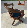 Image 3 : ANTIQUE VICTORIAN OAK SWIVEL DESK OFFICE CHAIR
