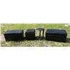 Image 1 : BAXTON STUDIO THEA FAUX LEATHER FURNITURE, BLACK LOT