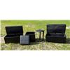 Image 2 : BAXTON STUDIO THEA FAUX LEATHER FURNITURE, BLACK LOT
