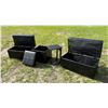 Image 3 : BAXTON STUDIO THEA FAUX LEATHER FURNITURE, BLACK LOT
