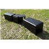 Image 5 : BAXTON STUDIO THEA FAUX LEATHER FURNITURE, BLACK LOT